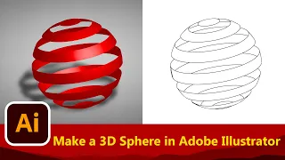 How to Make a 3D Sphere in Adobe Illustrator ? Tutorial