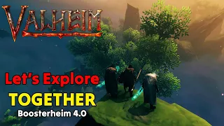 LIVE | BoosterHeim 4.0 - YAGLUTH Fight & The MISTLANDS - Let's Explore & Build TOGETHER in Valheim