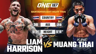 The WILDEST Round In Muay Thai 🤯 Liam Harrison vs. Muangthai