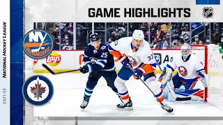 Islanders @ Jets 11/6/21 | NHL Highlights