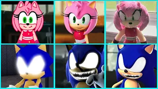 Sonic The Hedgehog Movie AMY SONIC BOOM vs DING DONG HIDE AND SEEK Uh Meow All Designs Compilation