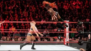 Nia Jax and Ember Moon vs. Alexa Bliss and Mickie James: Raw, April 9, 2018 (ember makes her debut)