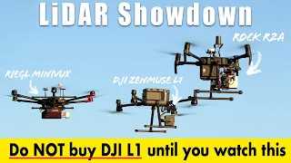 Don't buy the DJI Zenmuse L1 until you've seen this! ROCK vs RIEGL vs DJI