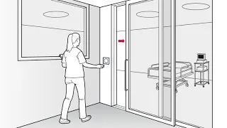 CleanSwitch Contact-Free Request to Exit Door Sensor