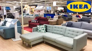 IKEA SOFAS COUCHES COFFEE TABLES FURNITURE HOME DECOR SHOP WITH ME SHOPPING STORE WALK THROUGH