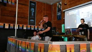 Jah1 Performing Mr. Makita & Jazzy Belle Live At Breaking Down Borders Belfast Hip Hop Night