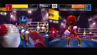 Kinect Sports Boxing - Dad (Blue) vs Son (Red) Game 2