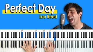 How To Play “Perfect Day” by Lou Reed [Piano Accompaniment Tutorial]