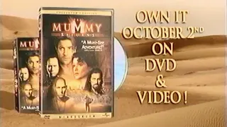 The Mummy Returns "Coming to DVD and VHS" Trailer TV Commercial