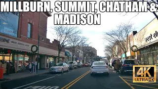 NJ drive: Short Hills (Millburn), Summit, Chatham & Madison (4K)
