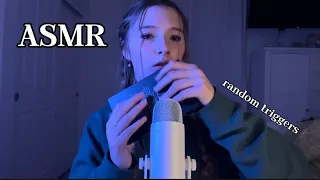 ASMR | random triggers (mic brushing, lipgloss, fabric sounds, fidgets, etc.)