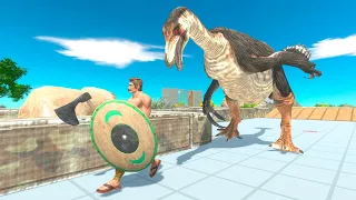 Escape from Therizinosaurus - Animal Revolt Battle Simulator