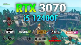 RTX 3070 + i5 12400F : Test in 11 Games