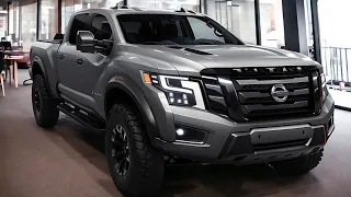 New Nissan Titan Warrior 2024 V8 Full-Size Pickup Trucks Interior And Exterior in Detail