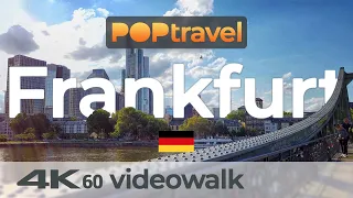 Walking in FRANKFURT / Germany 🇩🇪- Old Town, Banking District, Bahnhofsviertel - 4K 60fps (UHD)