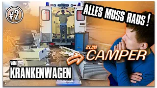 Wir räumen den Krankenwagen leer! - RTW Umbau zum DIY Camper Van Teil1