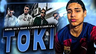 REACCIONANDO a Anuel AA, Casper Magico, Luar La L & Izaak - Toki (Video Oficial) | Kebalo