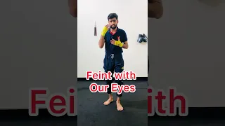 How to Feint With Eyes in Boxing🥊✅#boxing #shorts