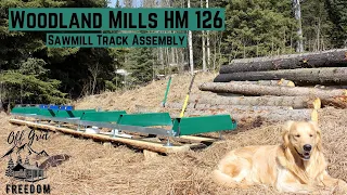 Woodland Mills HM 126 Portable Sawmill Track Assembly at the Off Grid Cabin