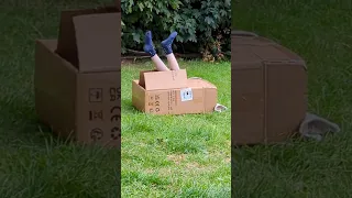 I fell over in my box 😅