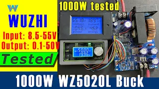 Review of WUZHI WZ5020L 50V 20A 1KW DC Converter with Protection and Display