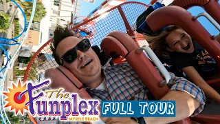 THE FUNPLEX Myrtle Beach Amusement Park Full Tour, All Ride POVs, & Food Options