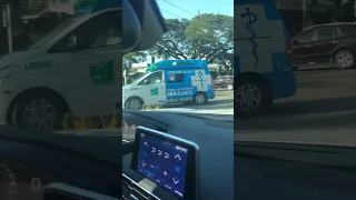 South Korean ambulance passing.