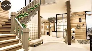 Modern Christmas 🎄 Family House ❄ | No CC | Sims 4 Stop Motion Build & Interior