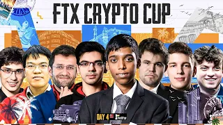 FTX Crypto Cup | Day 4 | Pragg vs Aronian, Anish , Carlsen | Live Commentary by Sagar