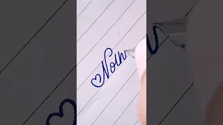 Fountain pen art #calligraphy #cursive #satisfying #viral