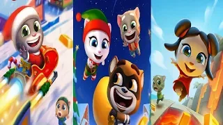 Talking Tom Gold Run  Christmas 2017 VS Christmas 2018 VS Christmas 2019  Android Gameplay HD