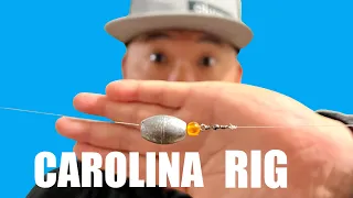 How to Carolina Rig for Surf Fishing [BEGINNER Tutorial Part 1 of 2]