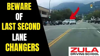 Left Turn at Green Light: Beware of Last Minute Lane-Changers!