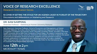 Voice of Research Excellence - Webinar #8