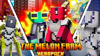 Melon Farm UPDATE! 7 New Aliens! Minecraft Ben 10 (Fisk Superheroes)