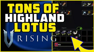 Highland Lotus and Gem Dust Farm | V Rising