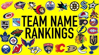 Ranking NHL Team Names:  32 - 1