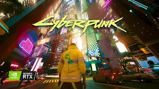 [4K] Follow Me on a 1-Hour Relaxing Walk Through Cyberpunk 2077