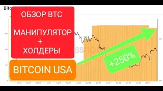 ЧТО С БИТКОИНАМИ США? ДЕЙСТВИЯ МАНИПУЛЯТОРА И ХОЛДЕРОВ!