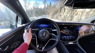 2022 Mercedes-Benz EQS 580 4MATIC AMG Line |  POV Driving