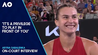 Aryna Sabalenka On-Court Interview | Australian Open 2024 Semifinal