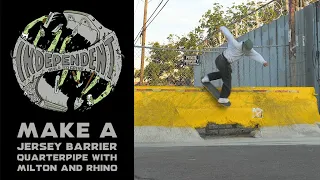 Build To Grind: How To Make A Jersey Barrier Quarterpipe w/ Milton Martinez & Rhino