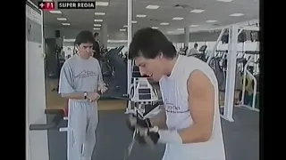 2000 F1 Australian GP - Gaston Mazzacane physical training with Doc. Riccardo Ceccarelli