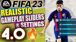 Fifa 23 | Realistic Gameplay Sliders & Settings VERSION 4.0 Ultimate Legendary & World Class