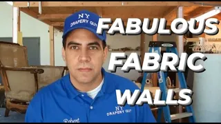 WALL UPHOLSTERY - FULL TUTORIAL - HOW TO APPLY FABRIC TO WALLS