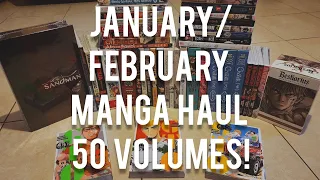 JANUARY/FEBRUARY MANGA HAUL! 50 VOLUMES!