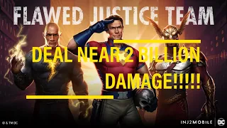 PEACEMAKER AND FLAWED JUSTICE DEAL NEAR 2 BILLION DAMAGE | PUPPET TEST | Injustice 2 Mobile