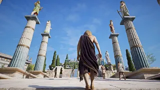 Walking in Ancient Athens 420 BCE (AC Odyssey)