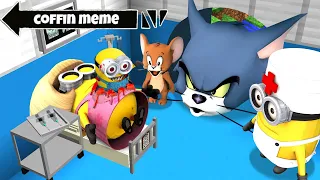 WHAT'S INSIDE MINION PREGNANT MOM vs TOM and JERRY FAMILY in MINECRAFT Scary Minion Minions Gameplay