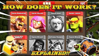 How to train super troops in clash of clans | how super troops works? in 2021